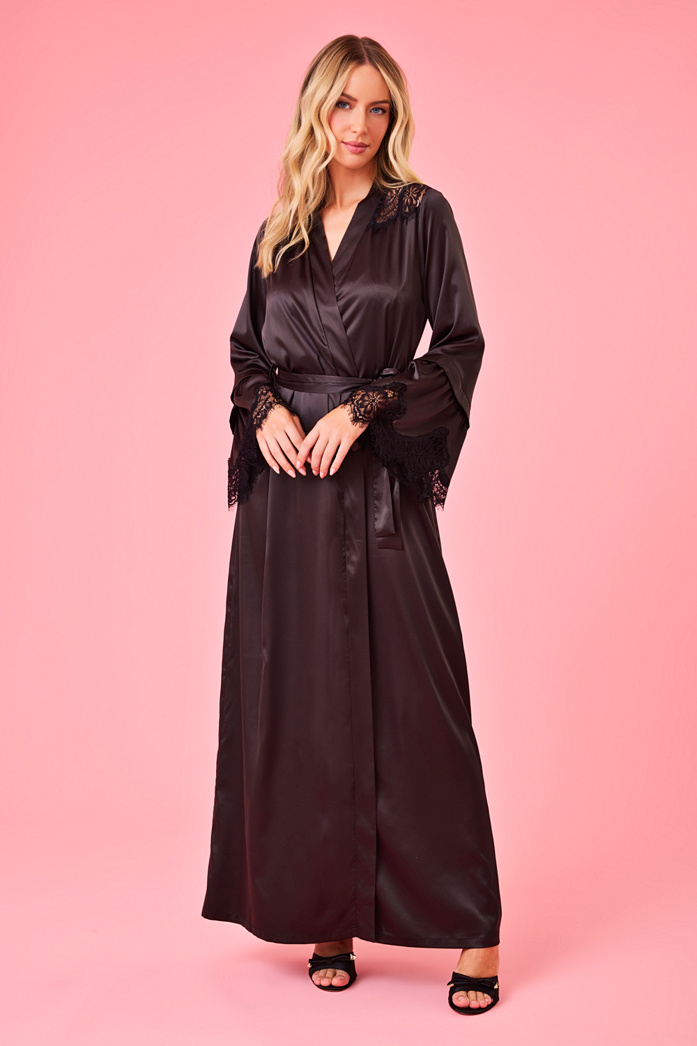 ROBE LONGO PREGAS RENDA RIGIDA BOUQUET 2