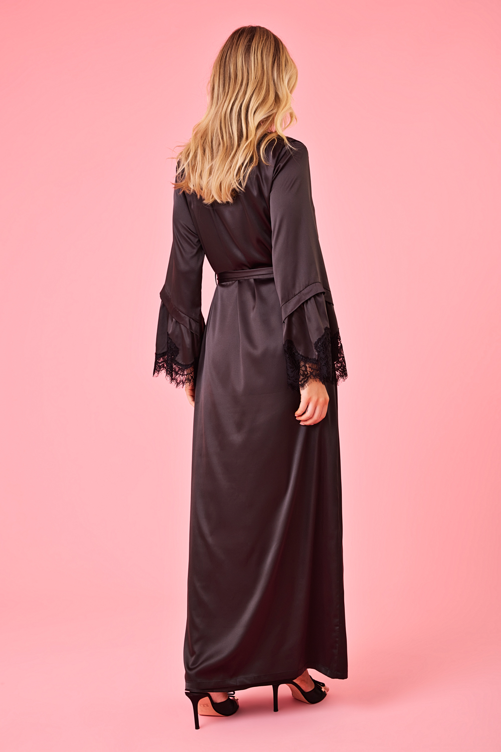 ROBE LONGO PREGAS RENDA RIGIDA BOUQUET 5